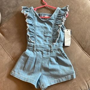 NWT Habitual little girls denim romper